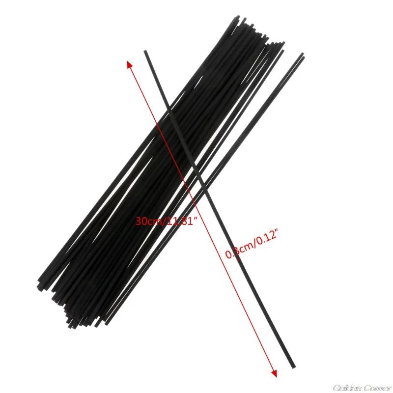 50/100Pcs 30cmx3mm Fiber Sticks Diffuser Volatile Rod for Home Fragrance Diffuser 4size for choose Mr26 19 Dropship